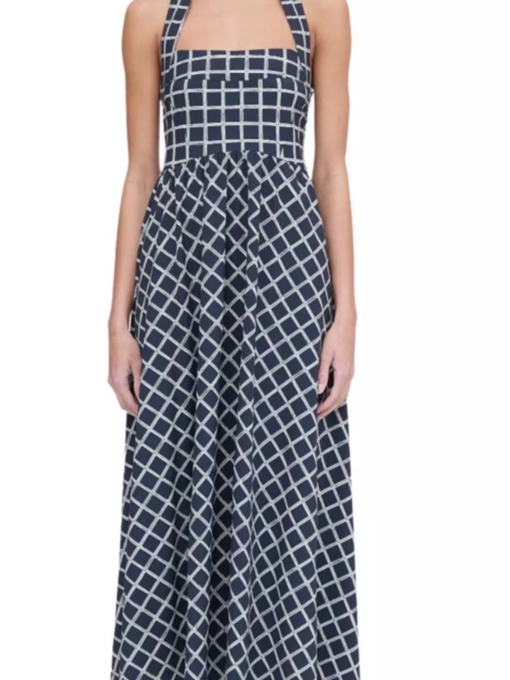 Hill House Grecian Check Jersey Halter XL